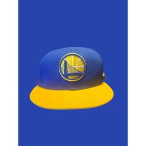 New Era 9FIFTY Golden State Warriors Snapback Hat Blue Yellow NBA Cap